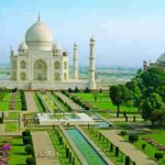 Char bagh Taj mahal garden tourism in india