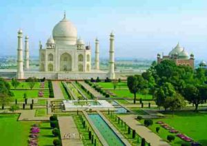 Char bagh Taj mahal garden tourism in india