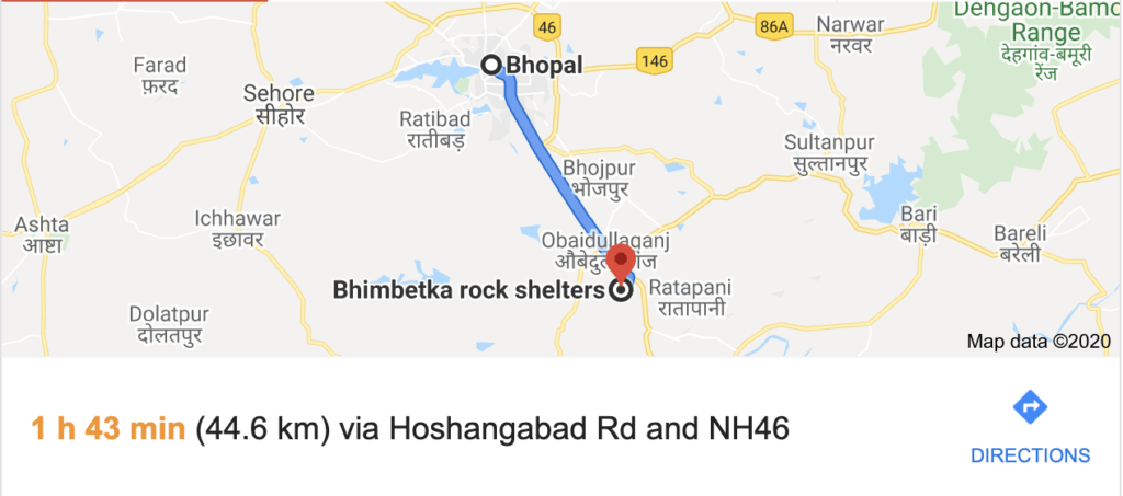 how to reach Bhimbetka