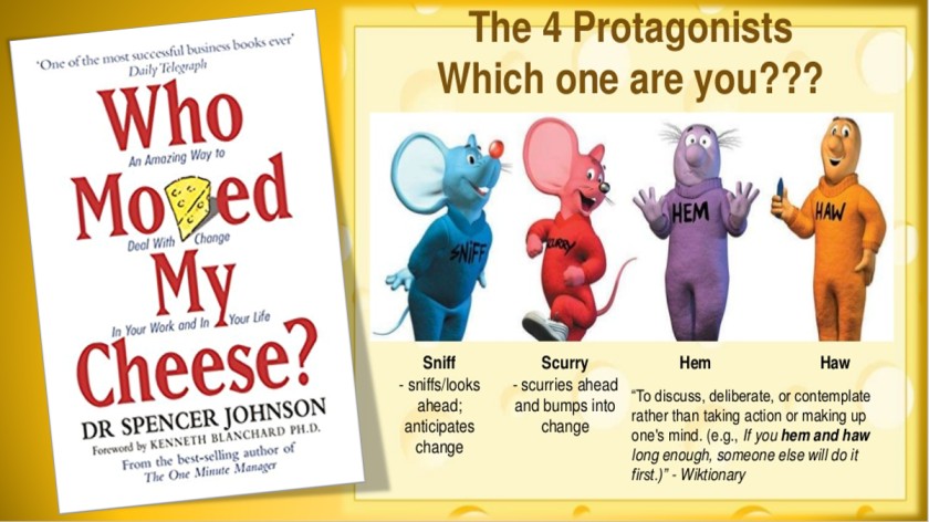 Who moved my cheese? - by Dr Spencer Johnson