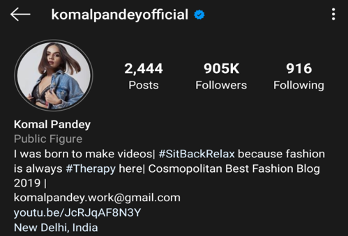 Komal Pandey - Fashion Bloggers 