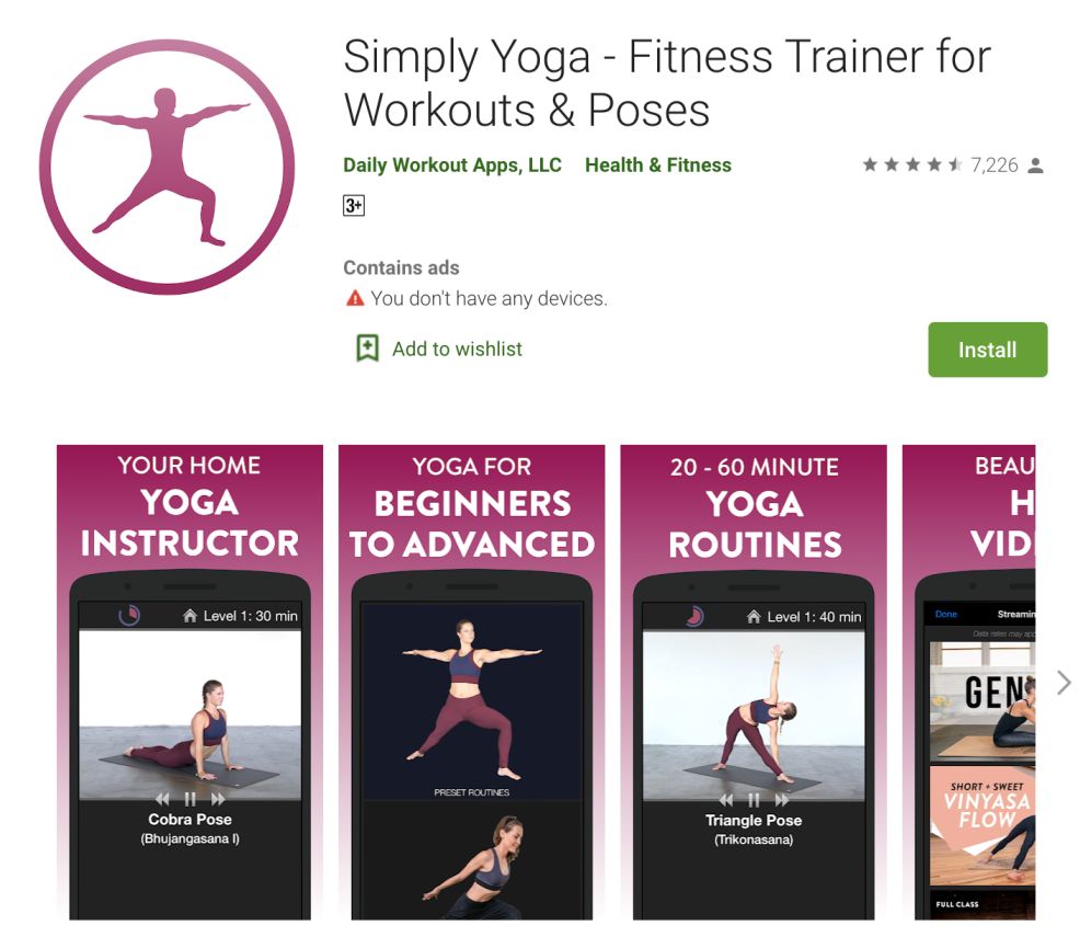 Simply Yoga by Daily Workout Apps