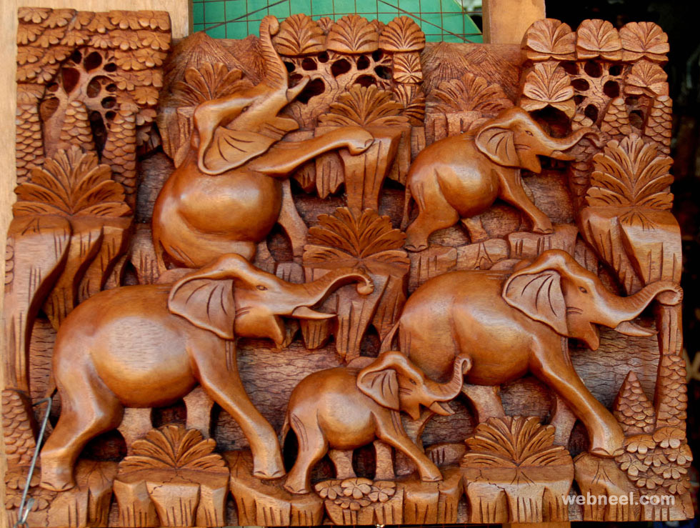 Ethnic Indian Handicrafts - wood work