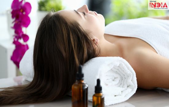 Oil massage for hair