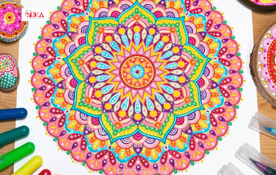 Colouring a Mandala
