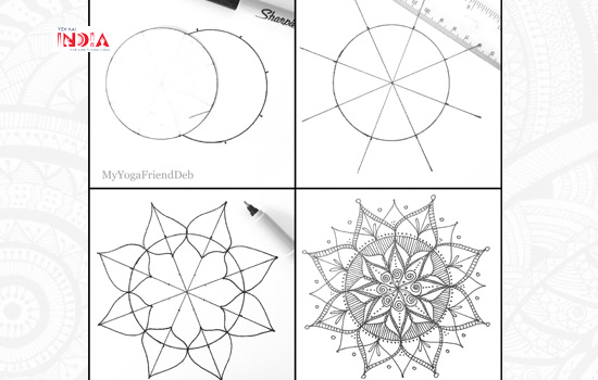 How to draw the mandala