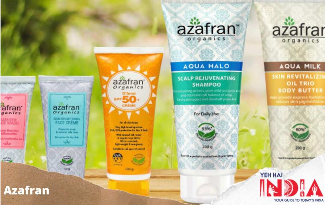 Azafran - best organic cosmetic brands in india	
