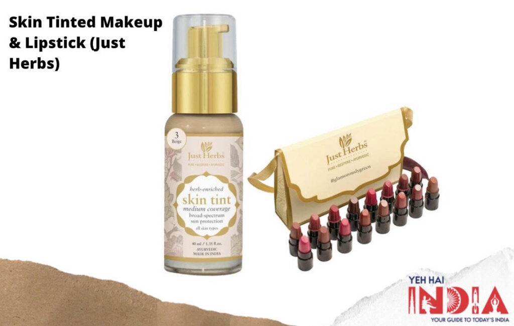 Skin Tinted Makeup & Lipstick (Just Herbs)