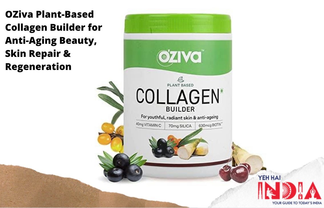 OZiva Plant-Based Collagen Builder for Anti-Aging Beauty, Skin Repair & Regeneration