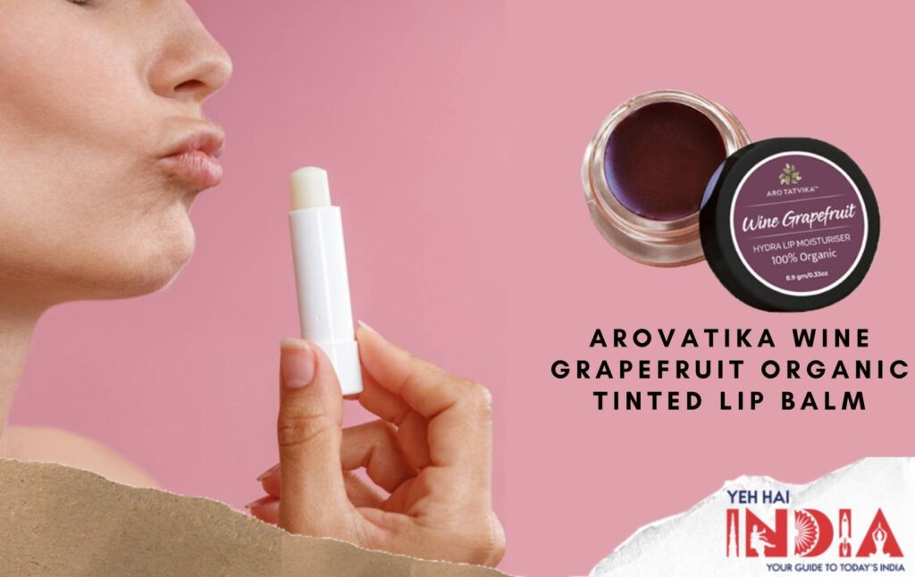 Arovatika Wine Grapefruit Organic Tinted Lip Balm