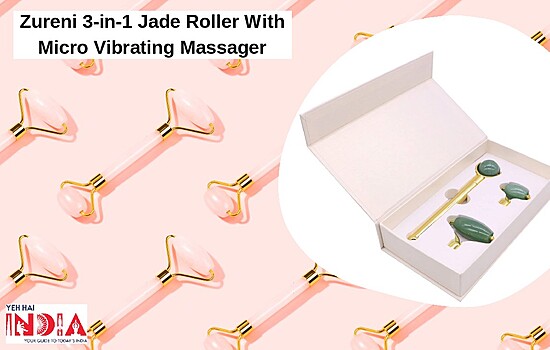 Zureni 3-in-1 Jade Roller With Micro Vibrating Massager