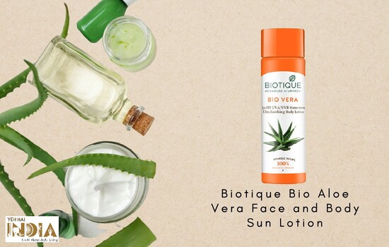 Biotique Bio Aloe Vera Face and Body Sun Lotion
