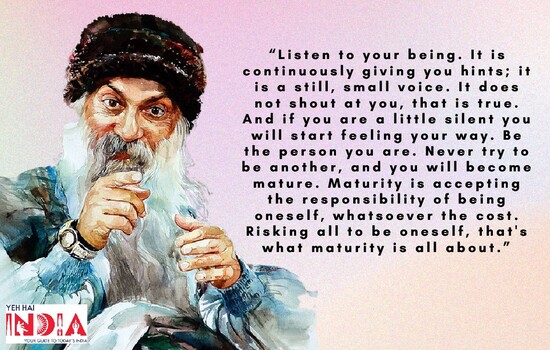 Rajneesh quote: First become alone. First start enjoying yourself