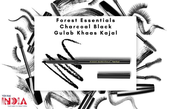 Forest Essentials Charcoal Black Gulab Khaas Kajal