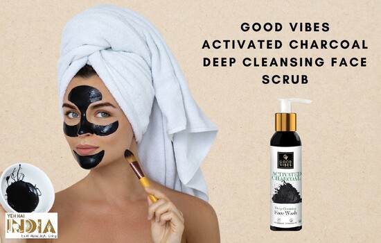 Good Vibes Activated Charcoal Deep Cleansing Face Scrub