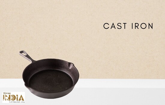 Cast Iron - Best Non-Stick Materials For Cooking And Storing Food