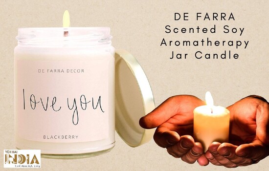 DE FARRA Scented Soy Aromatherapy Jar Candle