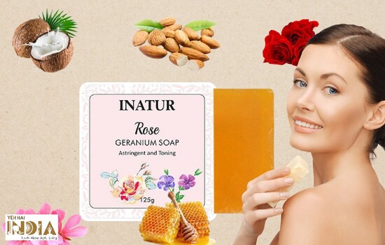 Inatur Rose & Geranium Soap