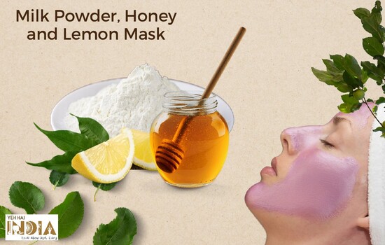 Milk Powder, Honey and Lemon Mask