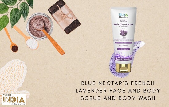 Blue Nectar’s French Lavender Face and Body Scrub and Body Wash
