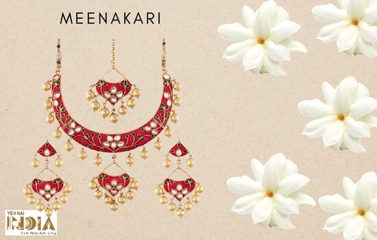 Meenakari Indian Traditional Jewellery for Brides