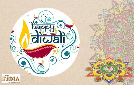 Sticker Studio Happy Diwali Decorative Rangoli