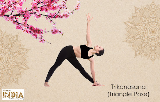 Trikonasana( Triangle Pose)