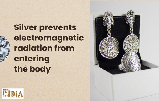 Silver prevents electromagnetic radiation from entering the body