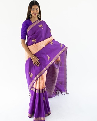 Buy Traditional Kanchipuram Silk Sarees Online at Rasvriti