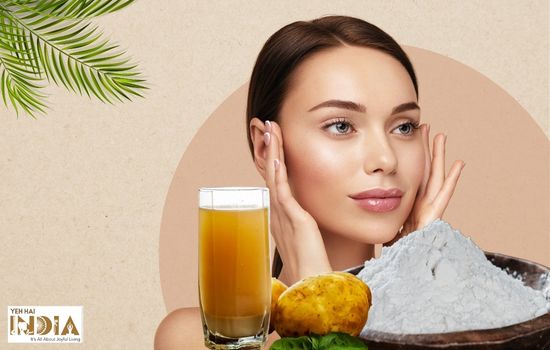 Potato Juice and Rice Flour Blemish Control Face Pack