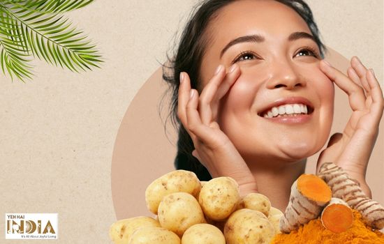 Potato and Turmeric Scar Removal Face Mask