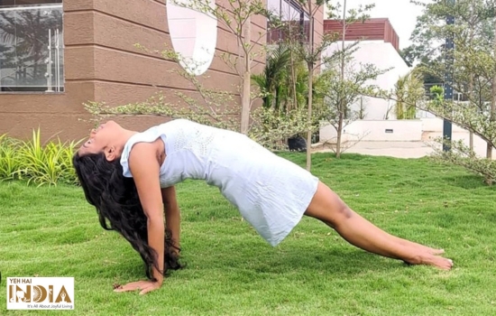 Setu Asana Demonstrated by Pooja Chavan