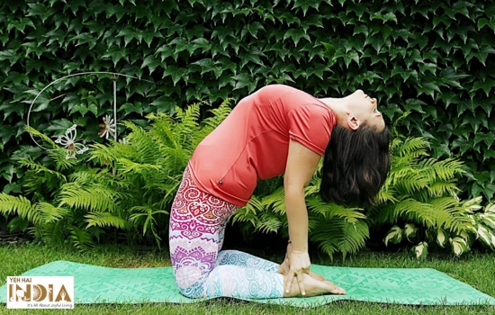 Ustrasana on International Day of Yoga 